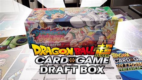 Dragonball Super Draft Box Opening Youtube