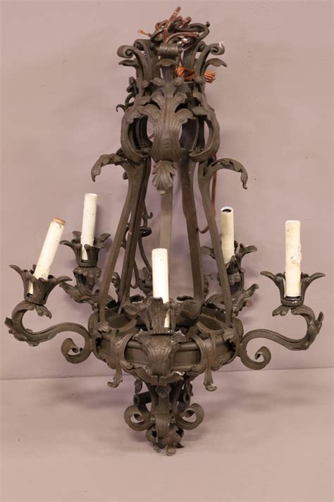 CAST IRON CHANDELIER - Redlands Antique Auction