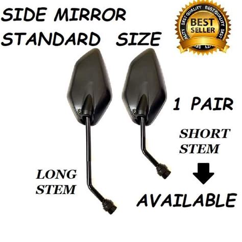 YAMAHA MIO GRAVIS SIDE MIRROR Motorcycle Type SHORT STEM STANDARD SIZE