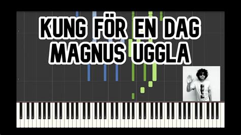 Kung för en dag Magnus Uggla Piano Tutorial YouTube