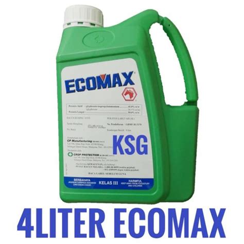 4L Ecomax Glyphosate 41 Herbicide Racun Rumput Shopee Malaysia