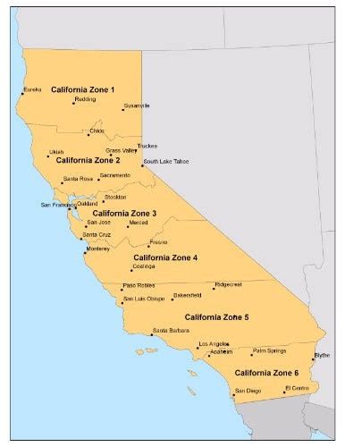 COOL CALIFORNIA STATE Plane Zone Map Glossy Poster Picture Photo La ...