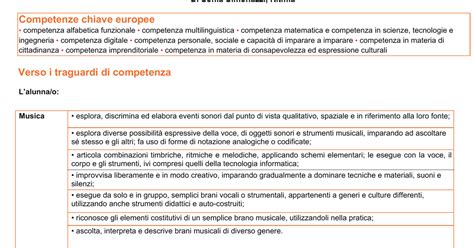 Progettazione Didattica Di Musica E Movimento Pdf