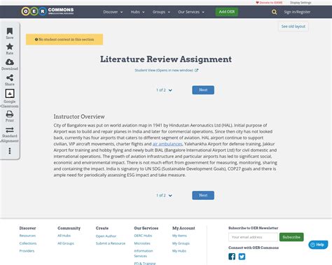 Literature Review Assignment Oer Commons