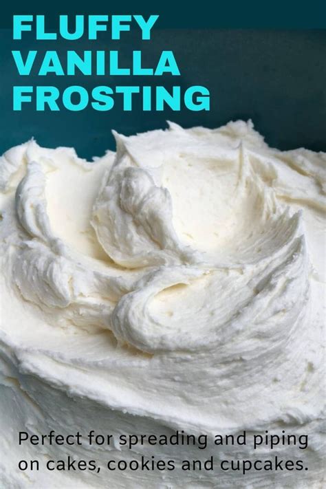 Light And Fluffy Vanilla Frosting For All Desserts Recipe Frosting