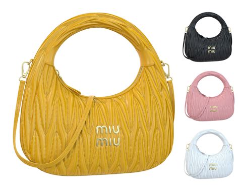 miu miu wander matelasse hobo bag  model  dmonk