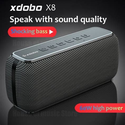 XDOBO X8 60W High Power Portable Bluetooth Speakers Outdoor Subwoofer