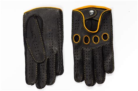 Men S Bespoke Driving Gloves Peccary Leather Custom Size Color Hand