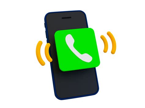 3d Minimal Phone Ringing Icon Incoming Call Notification Call Center