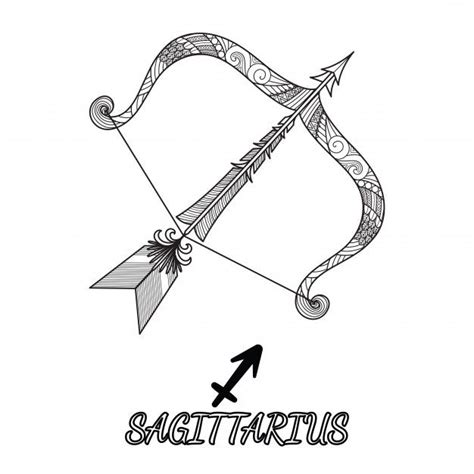 Sagittarius Premium Vector Sagittarius Sagittarius Tattoo Zodiac