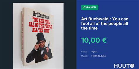art buchwald   fool    people   time huutonet