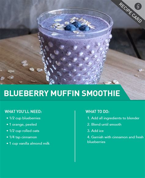 Recipe Blueberry Muffin Smoothie Blueberry Muffin Smoothie