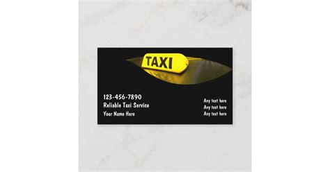 Taxi Business Cards | Zazzle