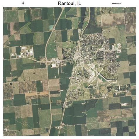 Aerial Photography Map of Rantoul, IL Illinois