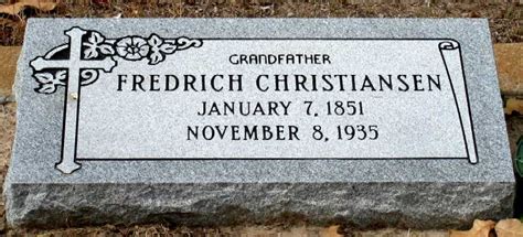 Fredrich M Fred Or Fritz Christiansen M Morial Find A