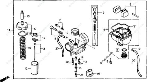 Honda Motorcycle Oem Parts Diagram For Carburetor Partzilla