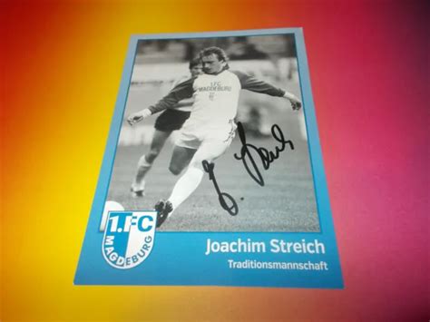 Joachim Streich Ddr Fc Magdeburg Signed Signiert Autogramm Auf