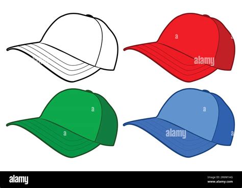 Baseball Cap Stock Vector Images Alamy