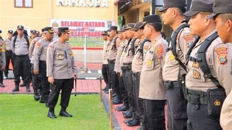 Matangkan Pengamanan Pemilu Kapolres Labuhanbatu Bekali Personel Di