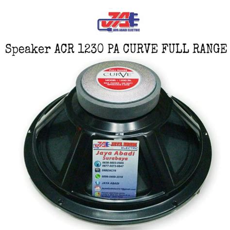 jual speaker acr  pa curve   full range shopee indonesia