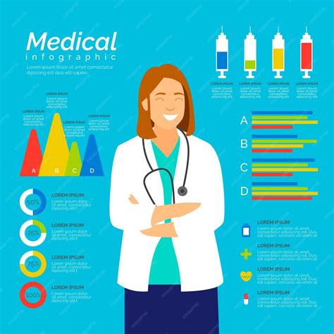 Free Vector Template For Medical Infographic