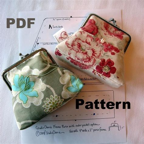 Coin Purse Pattern And Instructions Pdf Format Emailed To You Etsy