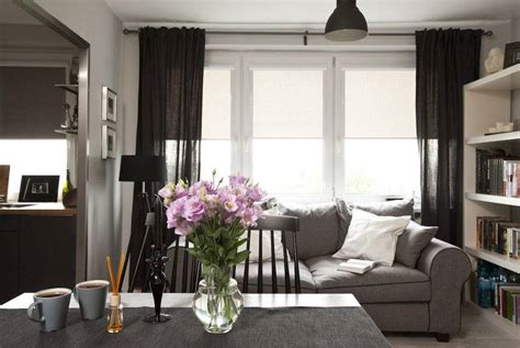Черные шторы в интерьере - 25 примеров и фото-идей