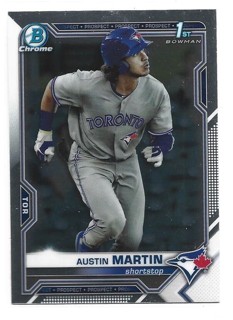 Austin Martin 2021 Bowman Chrome BCP 87 1st Bowman Jays