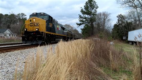 Csx Office Car Special Plus Trains At Gloster Siding Lawrenceville