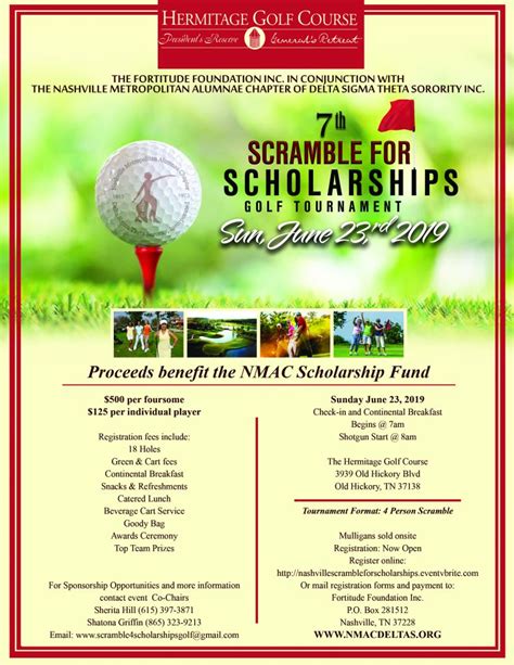 Scramble For Scholarships Golf Tournament Nashville Metropolitan