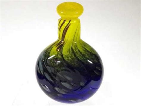 Mtarfa Maltese Art Glass Perfume Bottle With Stopper