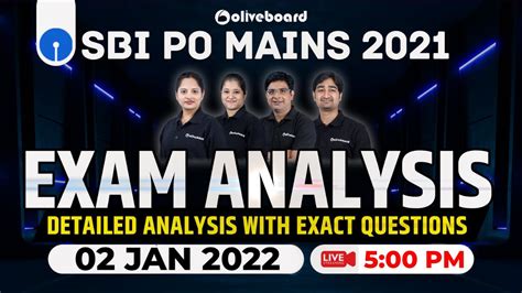 SBI PO Mains Exam Analysis 2021 22 2 Jan 2022 Exact Questions Asked