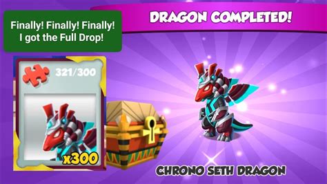 Finally I Got A Full Drop Of Chrono Seth Dragon After 250 Chests