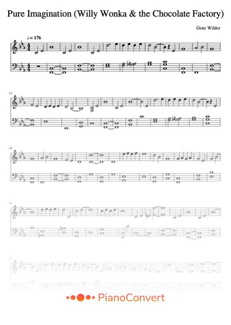 Pure Imagination Partitura De Piano Fácil Em Pdf La Touche Musicale