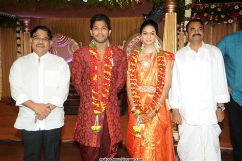 Malayalam actress: Allu arjun wedding reception photo gallery