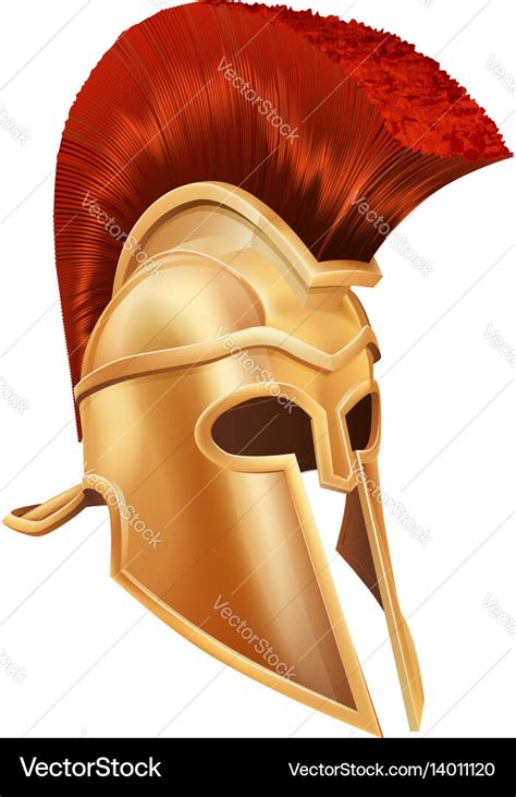 Trojan helmet Royalty Free Vector Image - VectorStock