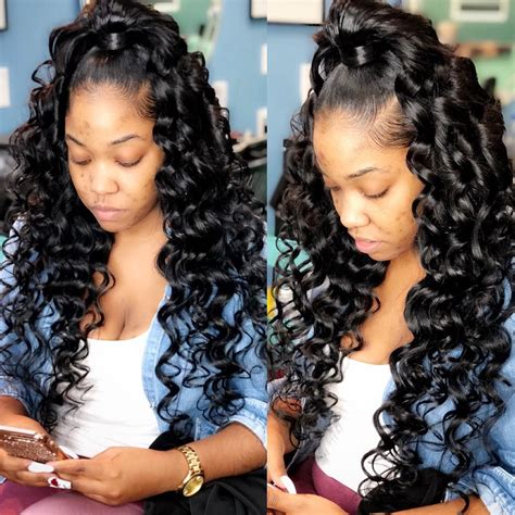 Perfect How To Do Half Up Half Down Sew In Hairstyles Inspiration