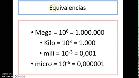 MULTIPLOS Y DIVISORES DE LAS UNIDADES ELÉCTRICAS FUNDAMENTALES YouTube