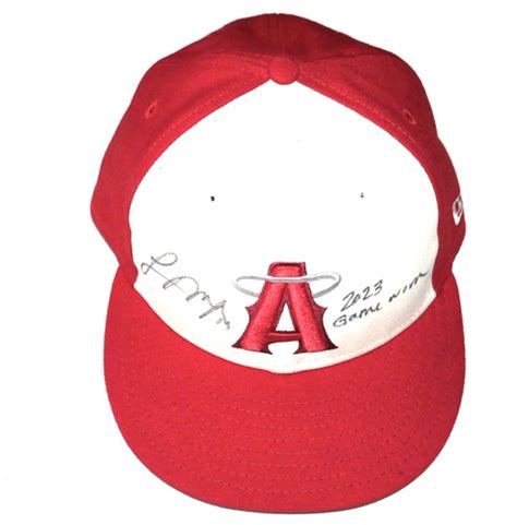 Logan O Hoppe 2023 Game Worn Signed Official Los Angeles Angels City