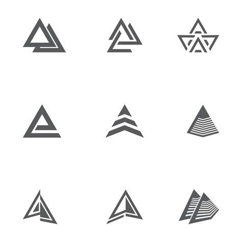 Futuristic Triangle Chain logo design inspiration 3150576 Vector Art at ...