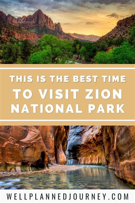 This Is The Absolute Best Time To Visit Zion National Park