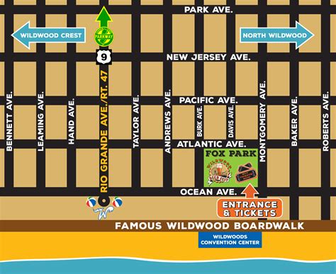 Street Map Of Wildwood Nj Maping Resources