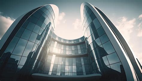 Premium AI Image | Low angle view of architecture skyscraper building ...