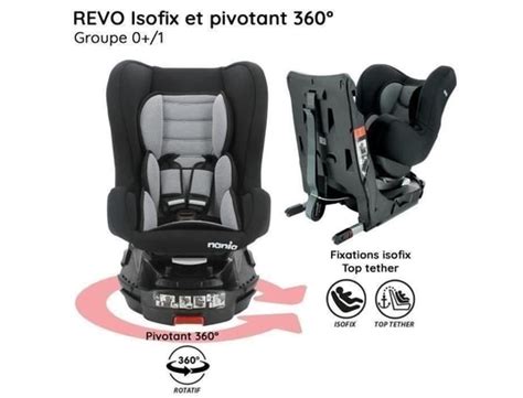 Nania Siege Auto Revo Isofix Pivotant De A Kg Groupe