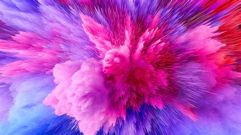 Color Explosion Wallpaper 4k Pink Colorful Background