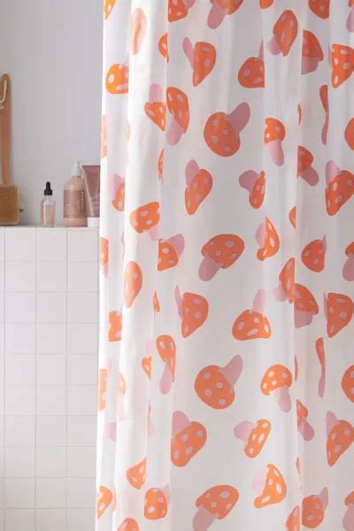 Mushroom Peva Shower Curtain Urban Outfitters