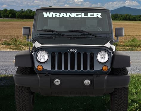 Jeep Wrangler Windshield Decal | Graphic Express Automotive Graphics