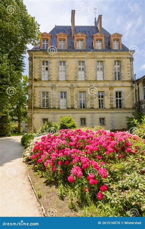 Fontainebleau Palace Chateau De Fontainebleau and Gardens Outside Paris, France Stock Photo ...