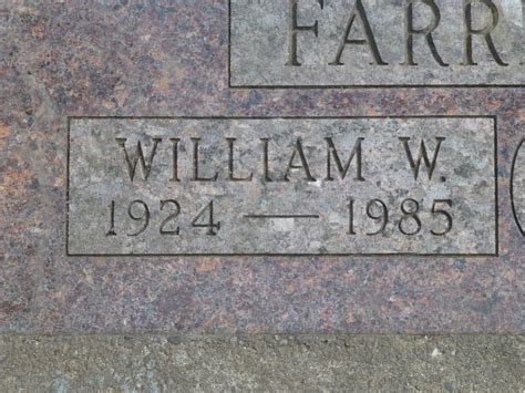 William Wallace Farrington 1924 1985 Homenaje De Find A Grave