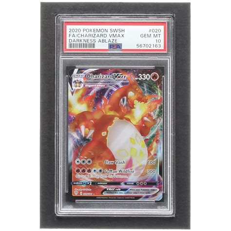 Charizard Vmax Pokemon Sword And Shield Darkness Ablaze Psa